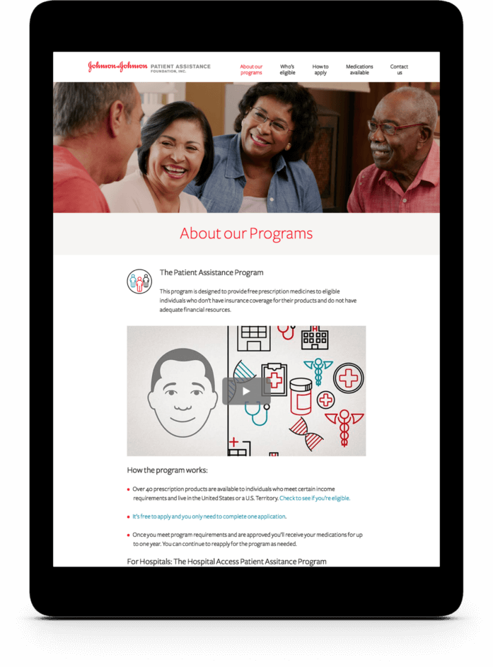 JNJ-uninsured-healthcare-assistance-foundation-tablet