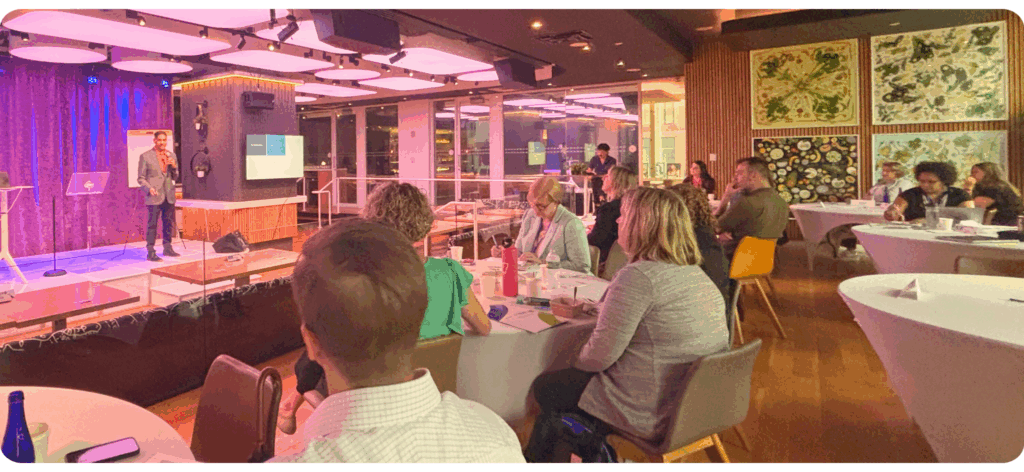 Pinaki Kathiari presenting on stage